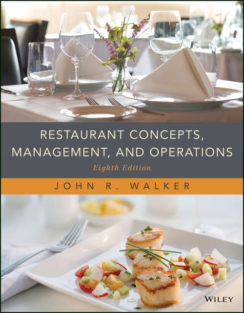 Book cover of Restaurant Concepts, Management, and Operations