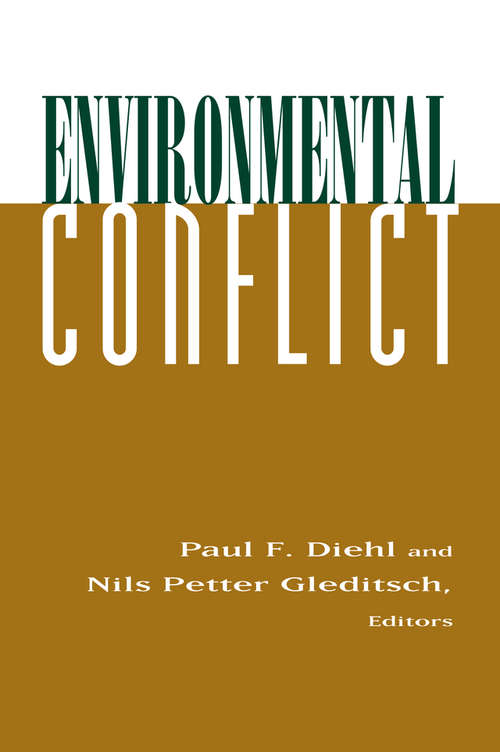 Book cover of Environmental Conflict: An Anthology