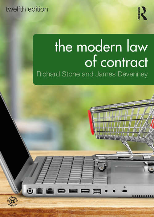 Book cover of The Modern Law of Contract