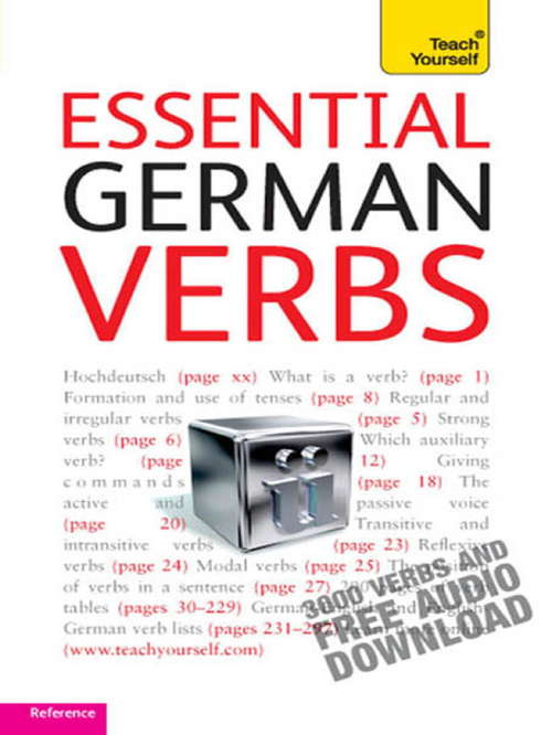 Book cover of Essential German Verbs: Teach Yourself (Teach Yourself Language Reference)