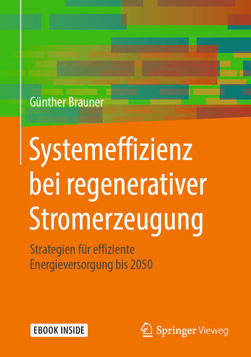 Book cover of Systemeffizienz bei regenerativer Stromerzeugung: Strategien für effiziente Energieversorgung bis 2050 (1. Aufl. 2019)
