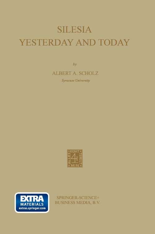 Book cover of Silesia: Yesterday and Today (1964)