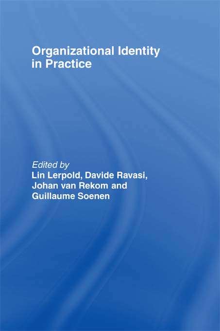 Book cover of Organizational Identity in Practice