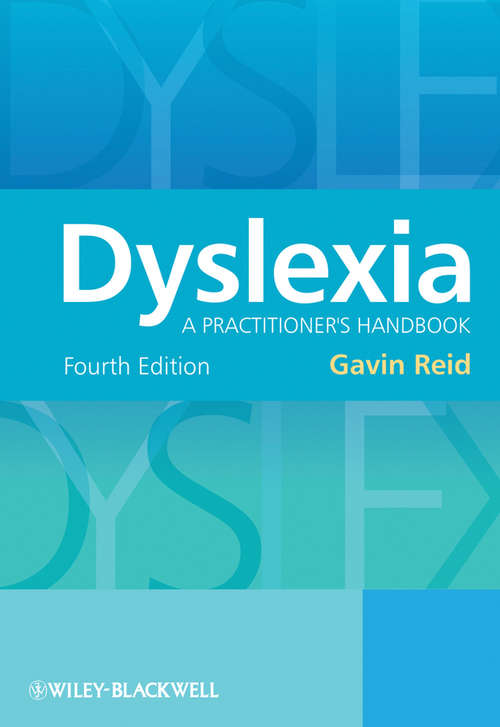 Book cover of Dyslexia: A Practitioner's Handbook (4)