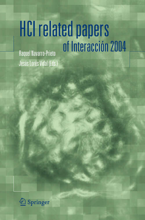 Book cover of HCI related papers of Interacción 2004 (2006)