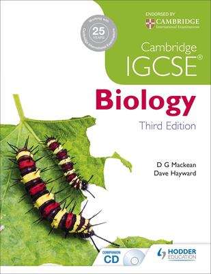 Book cover of Cambridge IGCSE Biology 3rd Edition (PDF)
