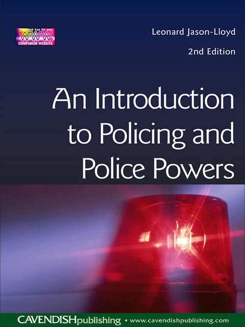 Book cover of Introduction to Policing and Police Powers (2)