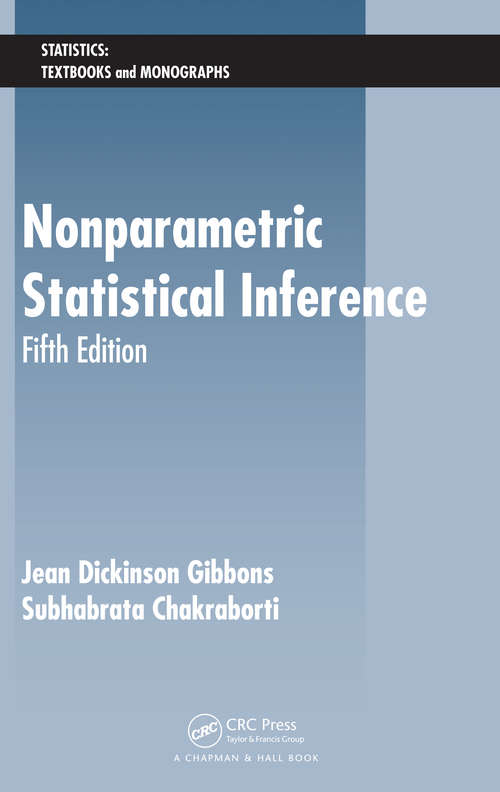 Book cover of Nonparametric Statistical Inference