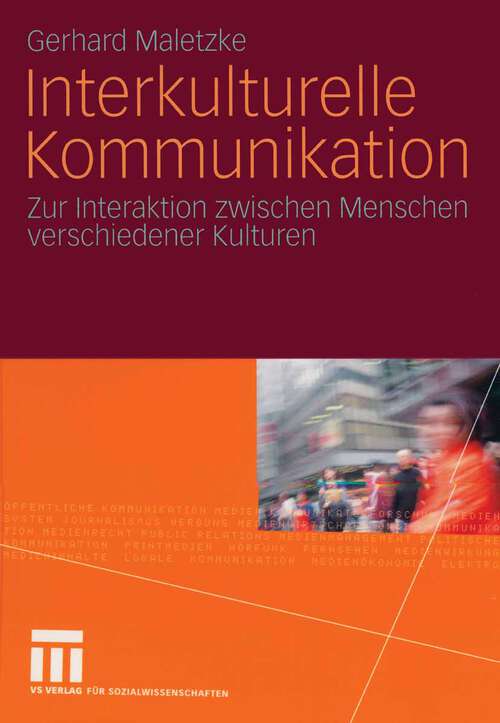 Book cover of Interkulturelle Kommunikation: Zur Interaktion zwischen Menschen verschiedener Kulturen (1996)