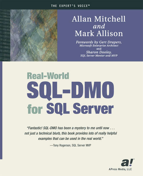 Book cover of Real-World SQL-DMO for SQL Server (1st ed.)