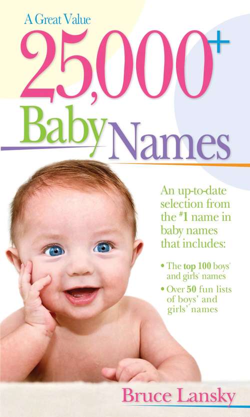 Book cover of 25,000+ Baby Names