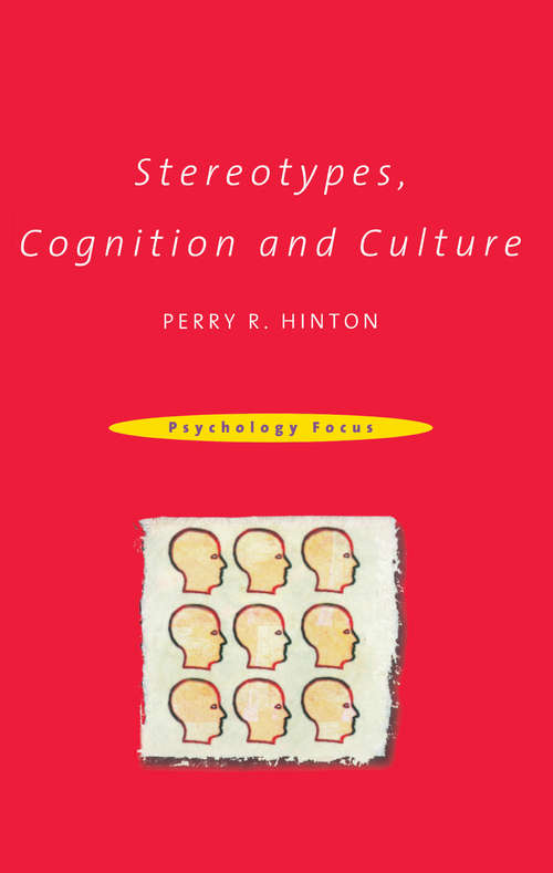 Book cover of Stereotypes, Cognition and Culture