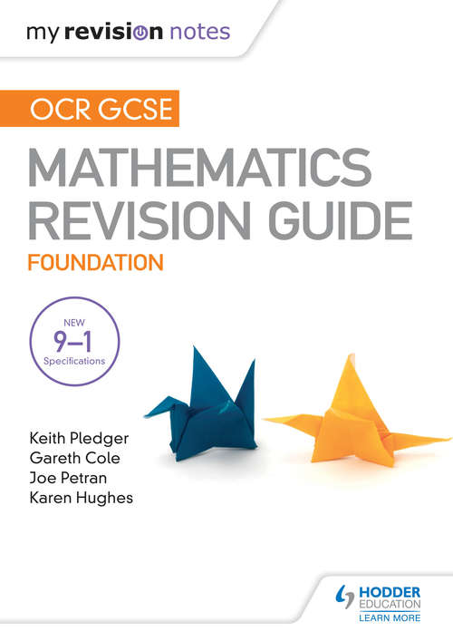 Book cover of OCR GCSE Maths Foundation: Mastering Mathematics Revision Guide (PDF)