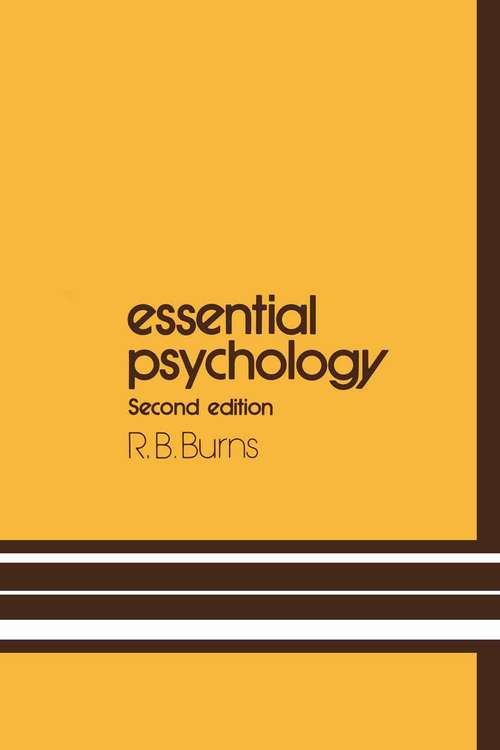 Book cover of Essential Psychology: For Students And Professionals In The Health And Social Services (2nd ed. 1991)
