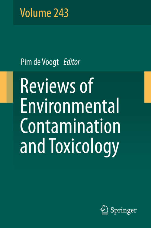 Book cover of Reviews of Environmental Contamination and Toxicology Volume 243 (Reviews of Environmental Contamination and Toxicology #243)