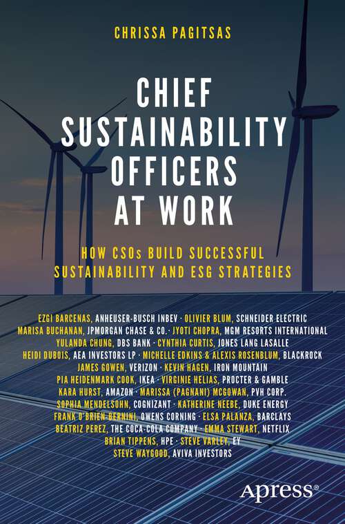 Book cover of Chief Sustainability Officers At Work: How CSOs Build Successful Sustainability and ESG Strategies (1st ed.)
