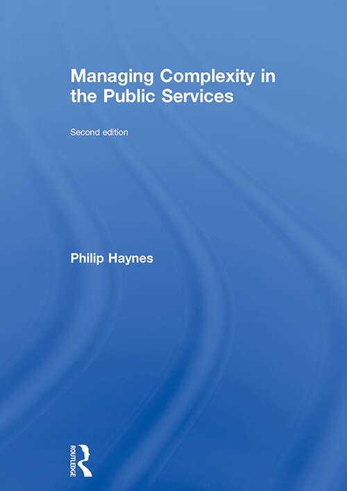 Book cover of Managing Complexity in the Public Services (2)