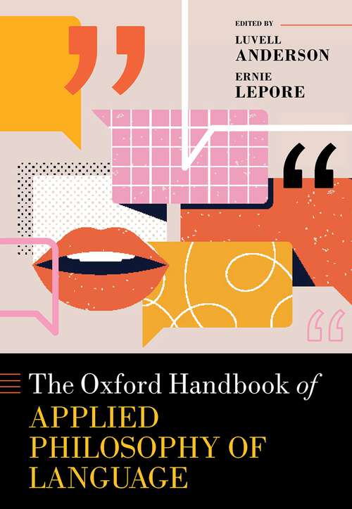Book cover of The Oxford Handbook of Applied Philosophy of Language (Oxford Handbooks)