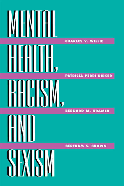 Book cover of Mental Health, Racism And Sexism
