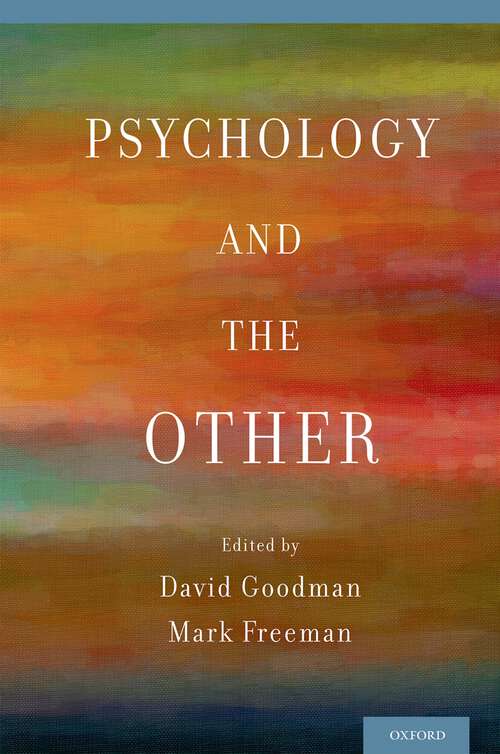 Book cover of Psychology and the Other
