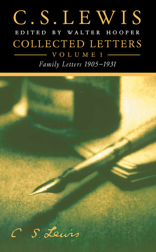 Book cover of Collected Letters Volume One: Family Letters 1905â1931 (ePub edition)