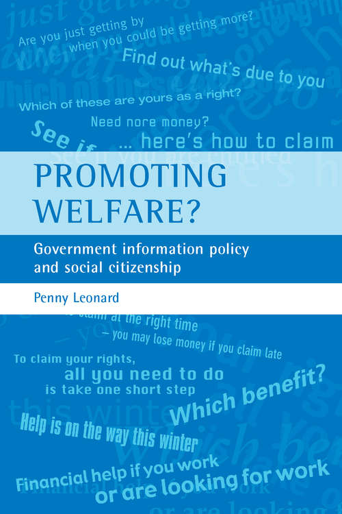 Book cover of Promoting welfare?: Government information policy and social citizenship
