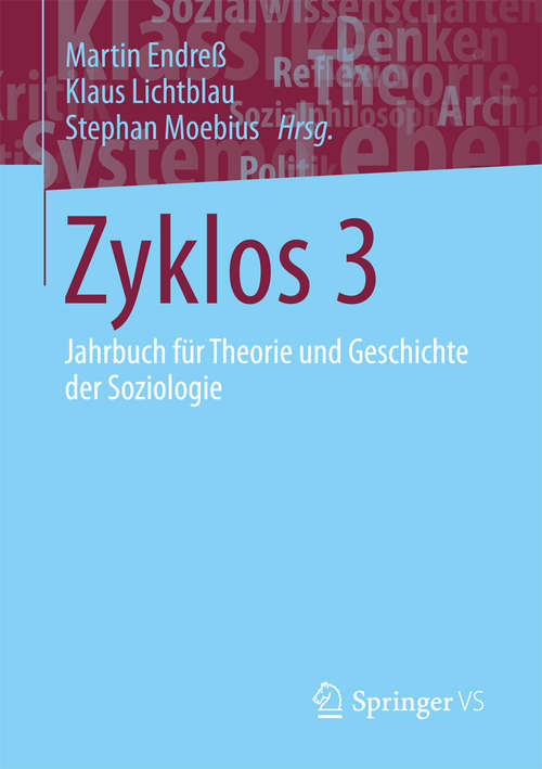 Book cover of Zyklos 3: Jahrbuch für Theorie und Geschichte der Soziologie