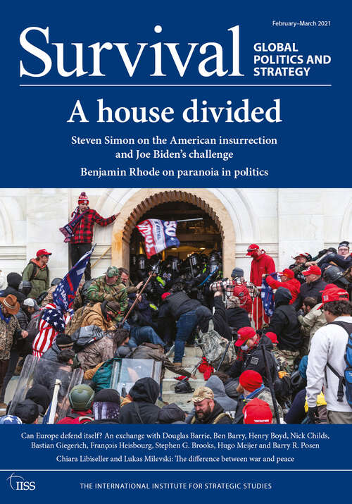Book cover of Survival February–March 2021: A House Divided