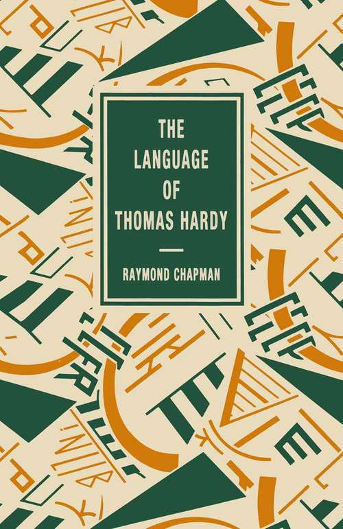 Book cover of Language of Thomas Hardy (1st ed. 1990)