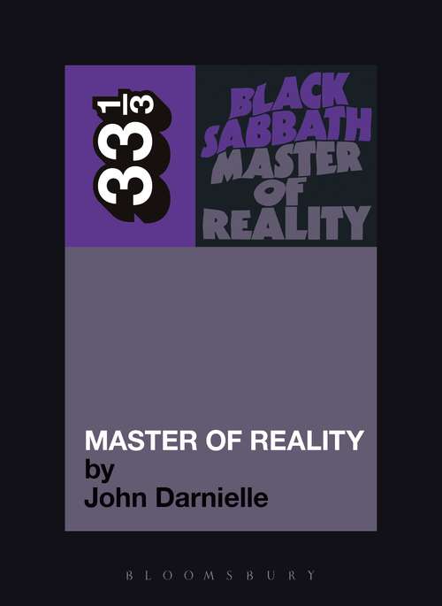 Book cover of Black Sabbath's Master of Reality (33 1/3)