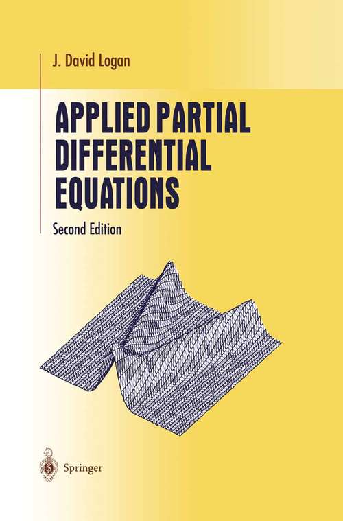 Book cover of Applied Partial Differential Equations (2nd ed. 2004) (Undergraduate Texts in Mathematics #89)