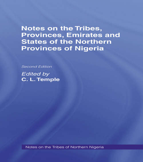 Book cover of Notes of the Tribes, Emirates Cb: Notes on the Tribes