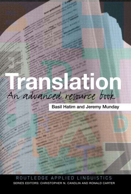 Book cover of Translation: An Advanced Resource Book (PDF)