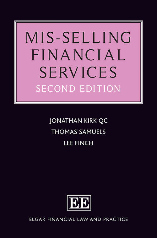Book cover of Mis-selling Financial Services (Elgar Financial Law and Practice series)