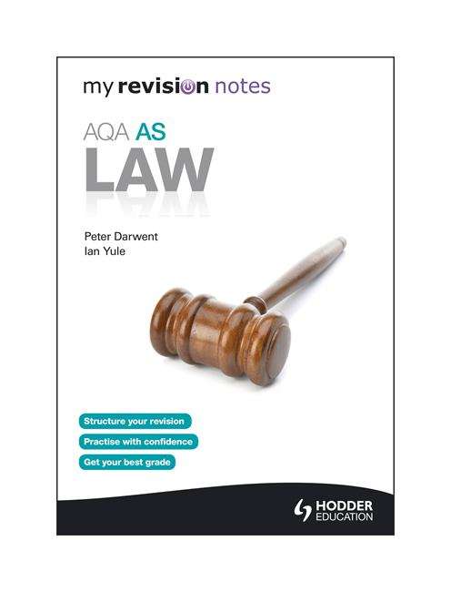 Book cover of My Revision Notes: AQA AS Law (PDF)