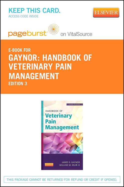 Book cover of Handbook of Veterinary Pain Management - E-Book (3)