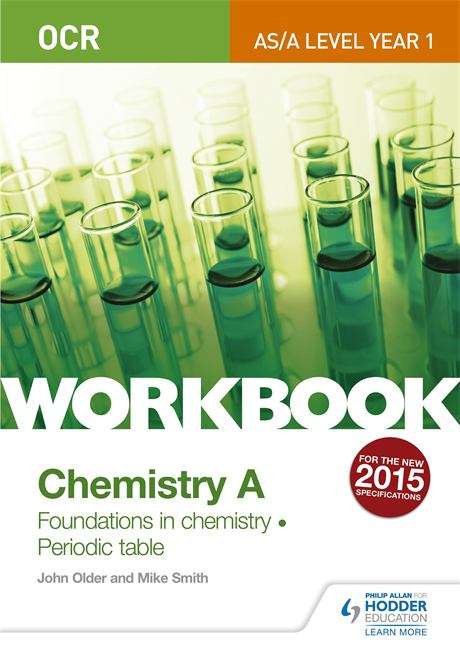 Book cover of OCR A-Level/AS Chemistry A Workbook: Foundations in chemistry; Periodic table  (PDF)