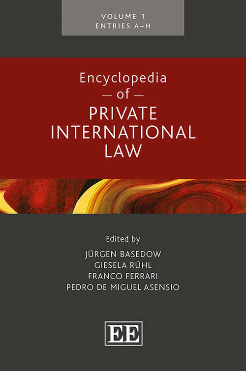 Book cover of Encyclopedia of Private International Law