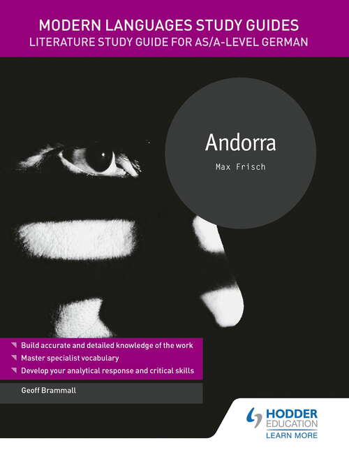 Book cover of Modern Languages Study Guides: Andorra: Literature Study Guide for AS/A-level German (Film And Literature Guides)