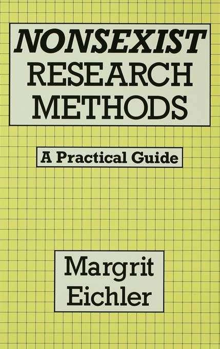 Book cover of Nonsexist Research Methods: A Practical Guide