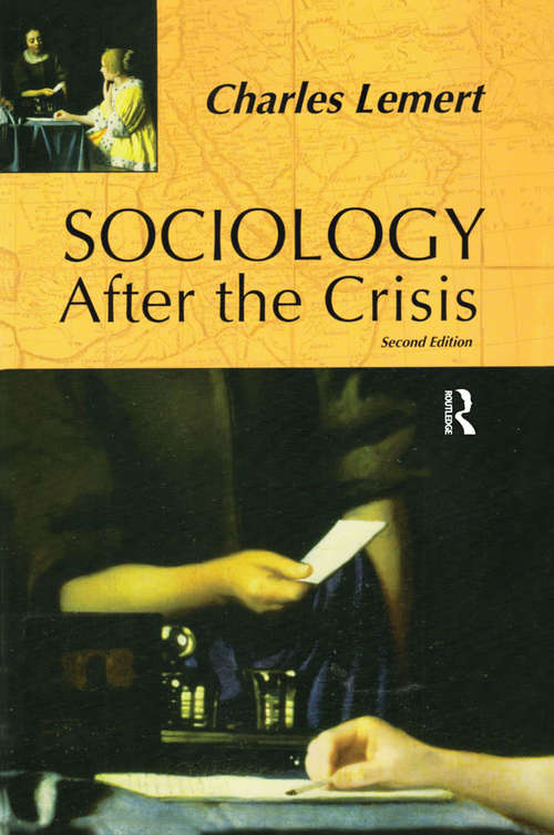 Book cover of Sociology After the Crisis