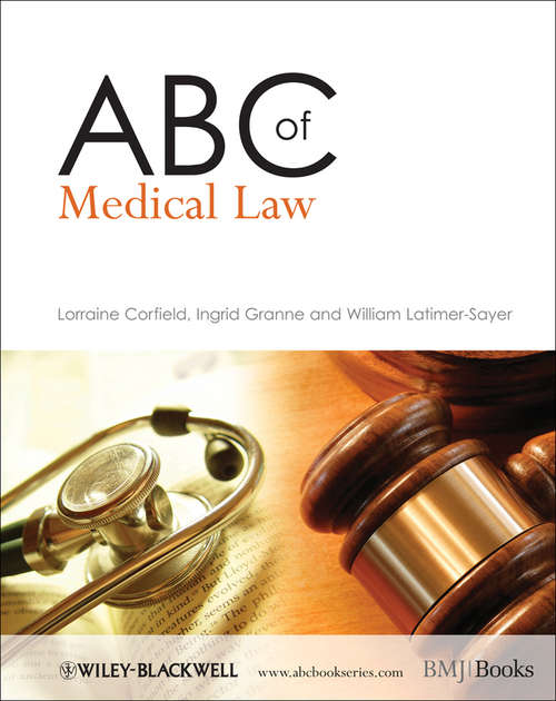 Book cover of ABC of Medical Law (ABC Series)