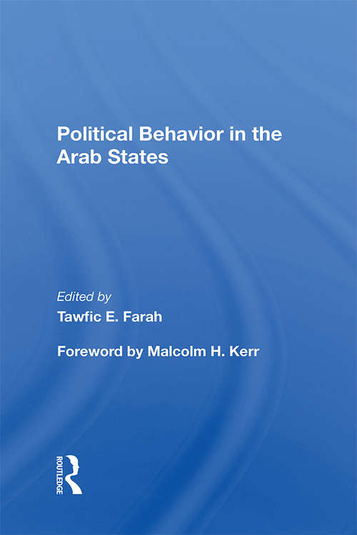 Book cover of Political Behavior In The Arab States