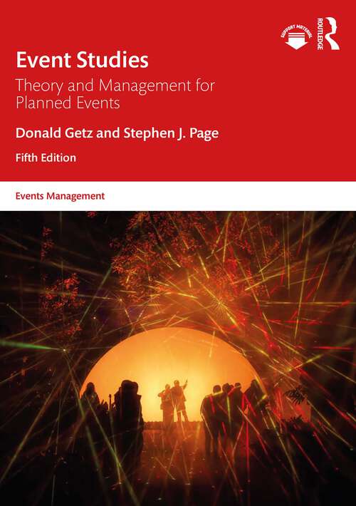 Book cover of Event Studies: Theory and Management for Planned Events (Events Management)