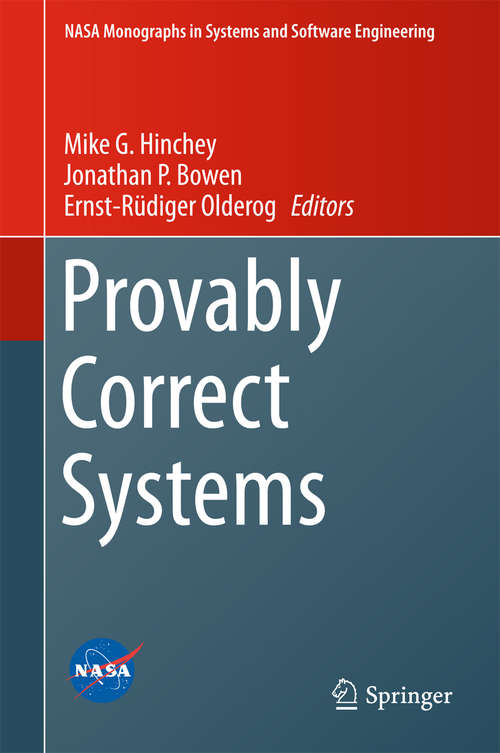 Book cover of Provably Correct Systems (NASA Monographs in Systems and Software Engineering)