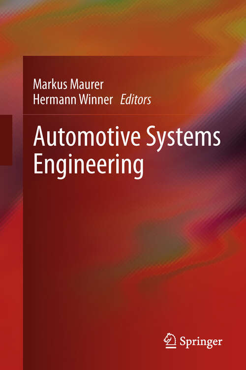 Book cover of Automotive Systems Engineering (2013)