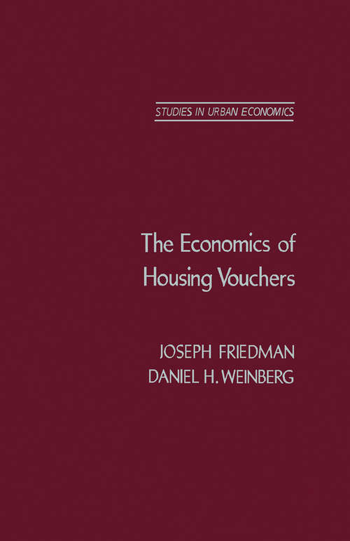 Book cover of The Economics of Housing Vouchers
