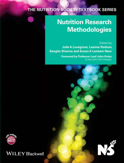 Book cover of Nutrition Research Methodologies (The Nutrition Society Textbook)