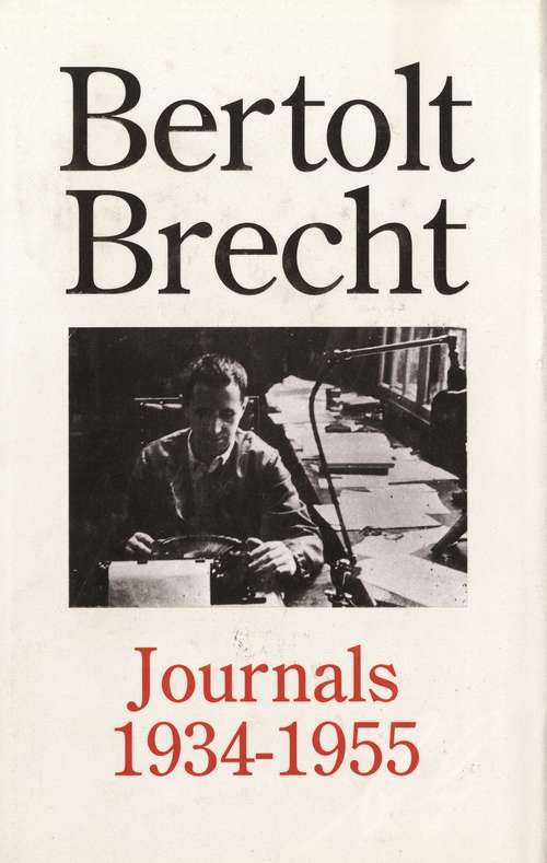 Book cover of Bertolt Brecht Journals, 1934-55