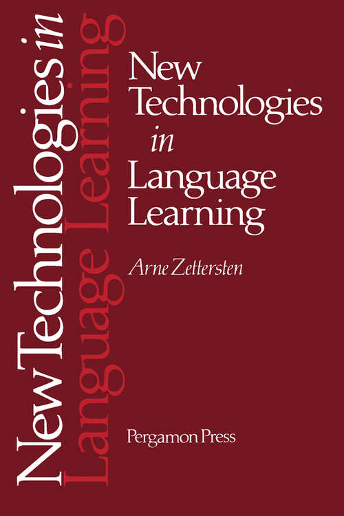 Book cover of New Technologies in Language Learning